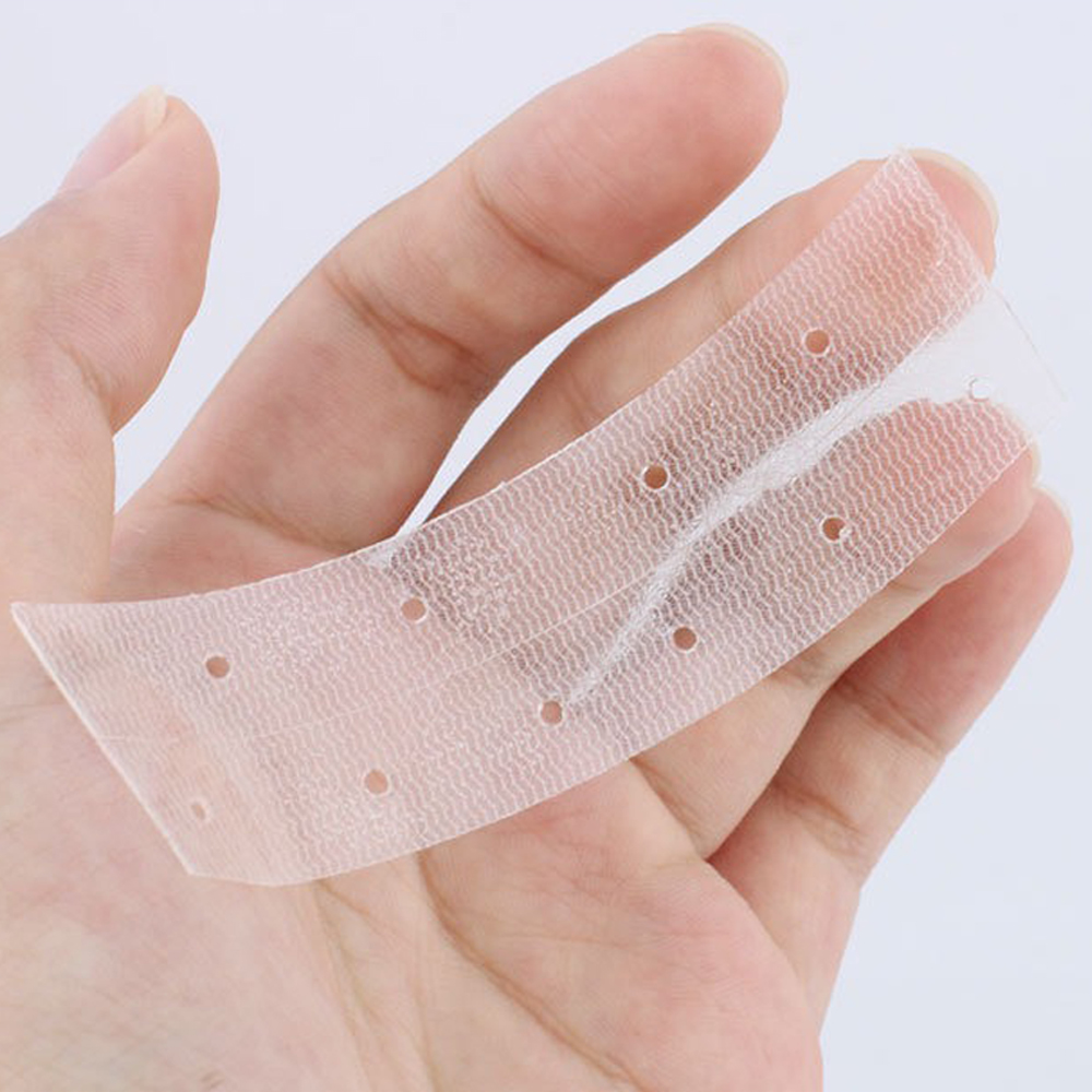 Hair Extension Tape In - 36/72 pçs fita dupla face preta