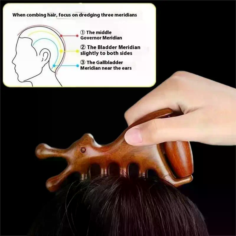 Pente de massagem de madeira c - Hair Care With Protein avaliação e preço